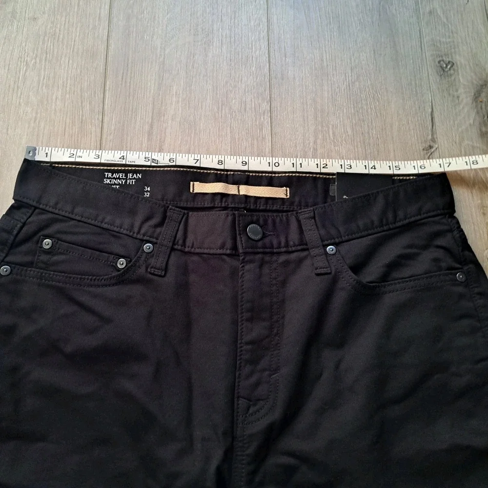 Banana Republic Men's Black‎ Skinny Fit Travel Jeans Size 34x32 (Fits 34x31) NWT